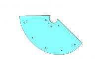 Броня затвора сталь 65г (δ=10мм)  С-951. 04. 003